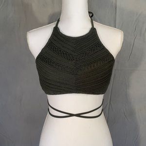 Xhilaration crochet bikini top size xl